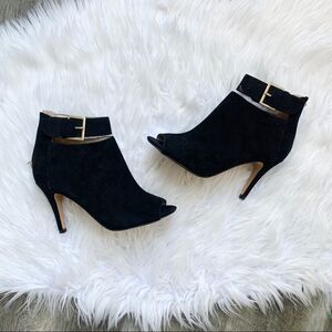 Adrienne Vittadini AV-Gail Stiletto Ankle Boots Black Heeled Booties Size 8